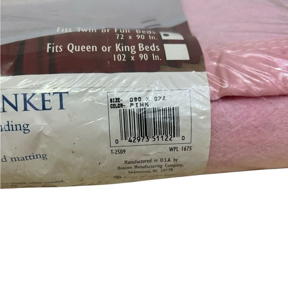 Vintage Salem BLANKET Pink  72